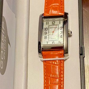 Gossip Orange Wristwatch Leather Band ~ NWOT